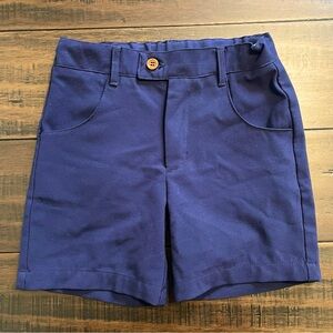 Maniere Navy Blue Dress Shorts